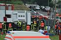 Schwerer Unfall mit Reisebus Lohmar Donrather Dreieck P547